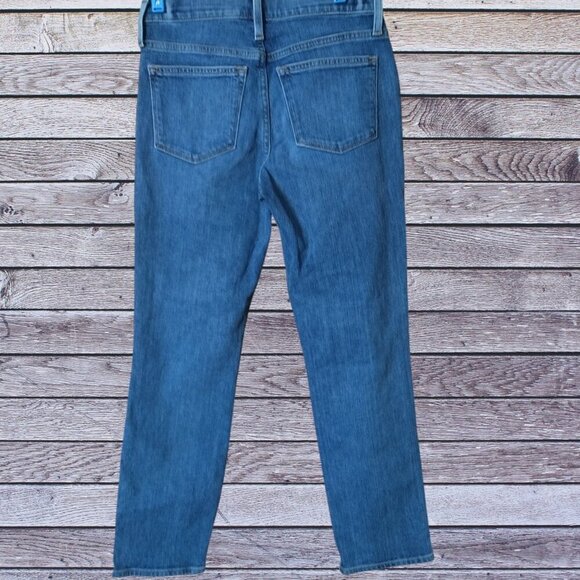J. Crew Slim Boyfriend Women's Size 25 Distressed Cotton Blend Stretch Blue Jean - Picture 4 of 6